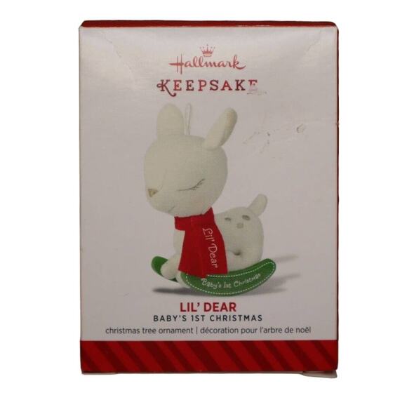 Hallmark Keepsake Lil Deer Baby's First Christmas Tree Ornament 2014 Rocking Toy - Picture 1 of 16